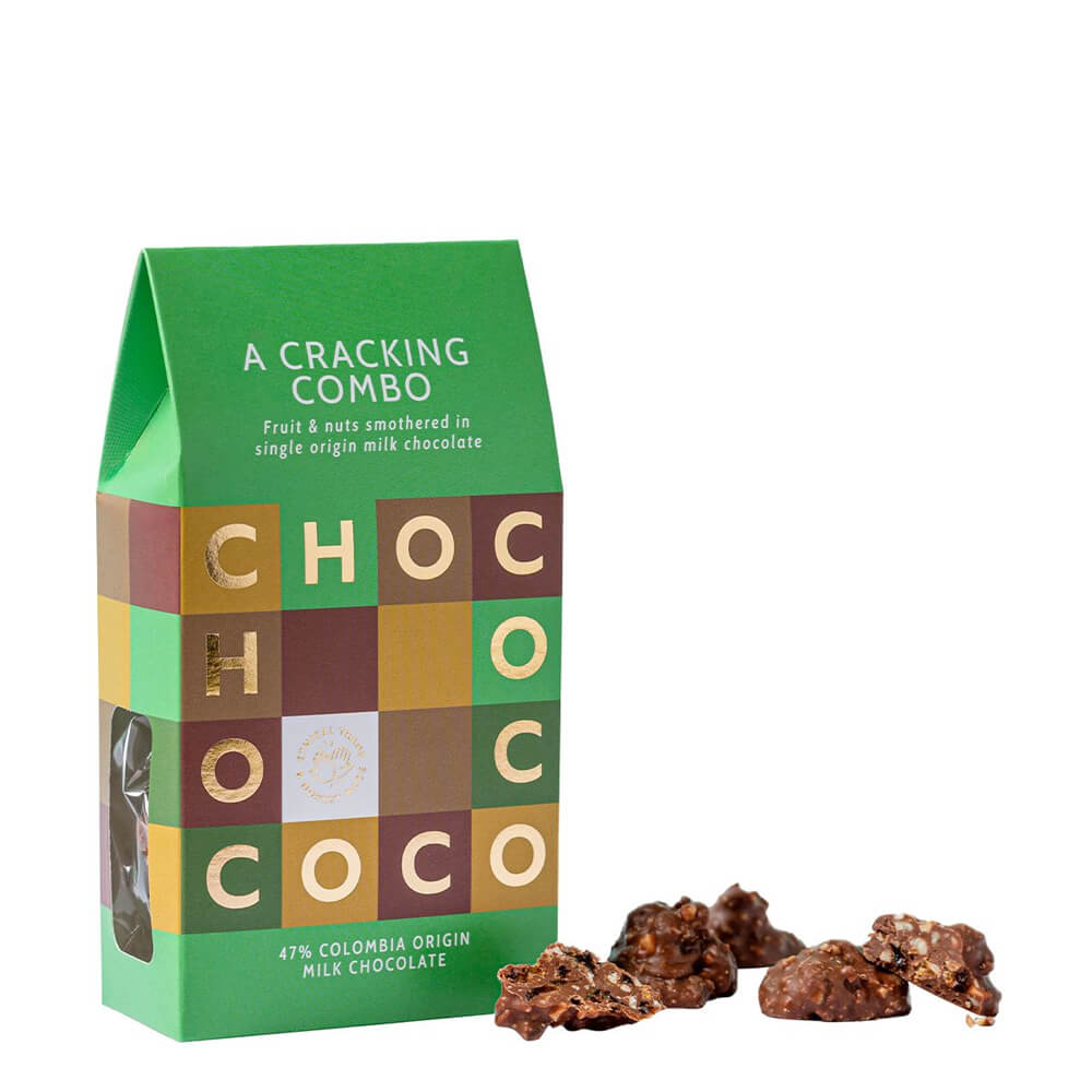 Chococo 47% Colombia Milk Chocolate Fruit and Nut Clusters 130g